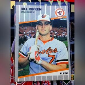 1989 Fleer Bill Ripkin Baltimore Orioles